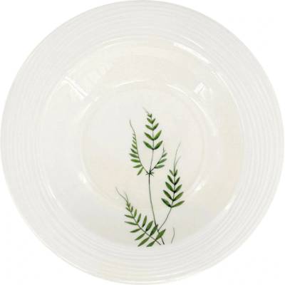 by inspire Porcelánový polévkový talíř Croft Vážka 23cm, zelená