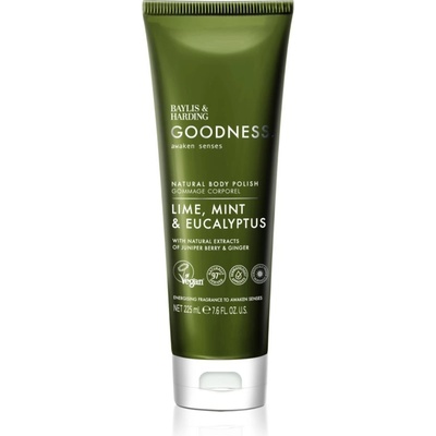 Baylis & Harding Goodness Awaken Senses освежаващ пилинг за тяло аромати Lime, Mint & Eucalyptus 225ml
