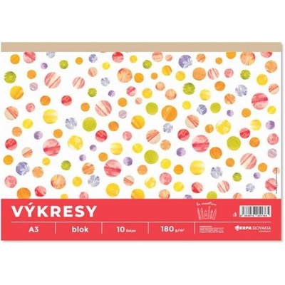 Krpa Výkresy 180g, A3 10 ks v bloku