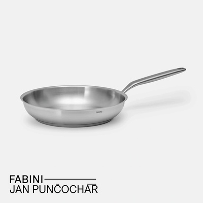 FABINI Panvica & Punčochář ø 26 cm - Nerezová beznitová panvica z jednovrstvovej nerezovej ocele bez pokrievky