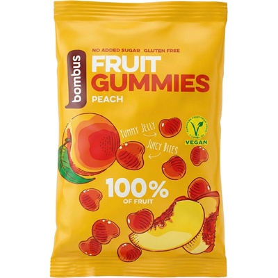 Bombus Fruit gummies broskyňa 35 g