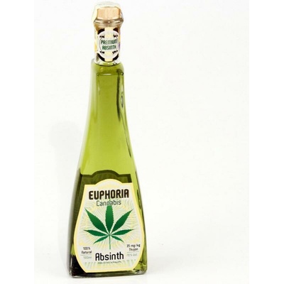 Hill's Euphoria Absinth Cannabis 70% 0,05 l (holá láhev)