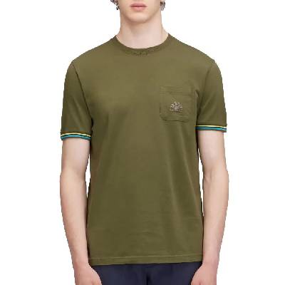 Тениска Sundek Finn crew neck with pocket short sleeve T-shirt - Green (Dino 01)