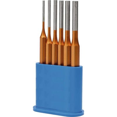 NWS 2992-6 Priebojníky - vyrážače pr. 3 ÷ 8 mm v plastovom displeji - 6 ks