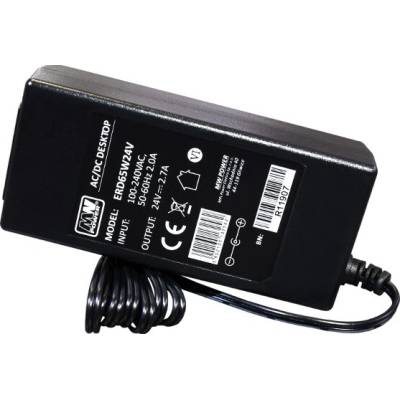 MWPower ERD65W24V stolní síťový adaptér 24V 2.7A
