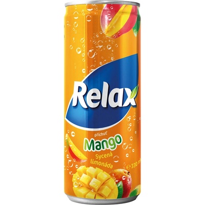 Relax Mango nápoj 12 x 330 ml plech 1592