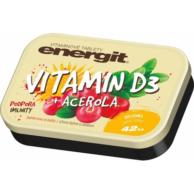 Energit Vitamín D3 + acerola 42 tabliet