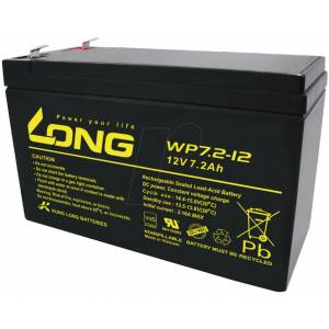 Long Aкумулаторна батерия Long WP7.2-12A, 12V 7.2Ah F2, за UPS, 151 х 65 х 94 мм (WP7.2-12A)