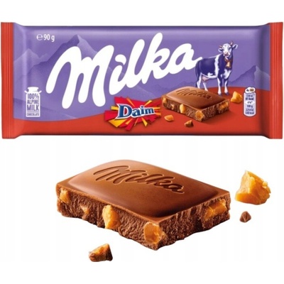 Milka Daim mléčná karamelová mandlová 90 g