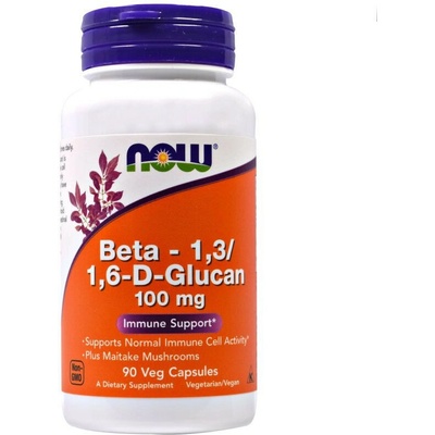 Now Foods beta 1,3/1,6-d-glukán 100 mg 90 vegánskych kapsúl
