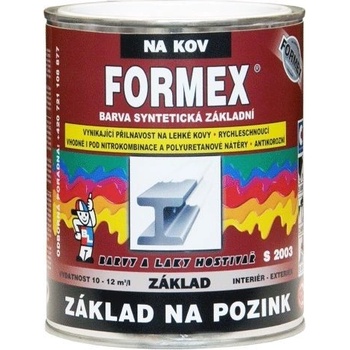 Barvy a laky Hostivař Formex S 2003 základná farba na pozink 600 šedozelená 0,6L