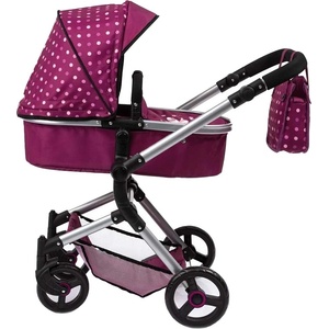 Bayer Design Количка за кукли Bayer - Neo Vario, трансформираща се, с чанта, розова (18467AA) - baby