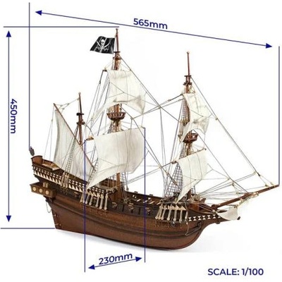 Occre Buccaneer пиратски кораб 1: 100 комплект