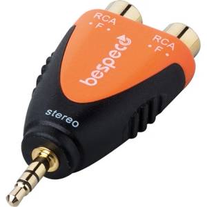 Bespeco Адаптер Bespeco SLAD380, 2xRCA/3.5mm (SLAD380)