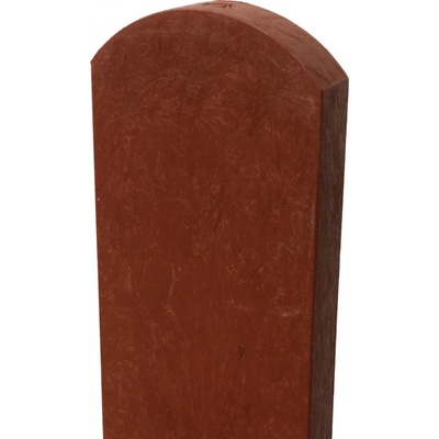 Plastové plotovky z recyklátu, půlkulaté 78x21, cihlové Délka plotovky: 800 mm