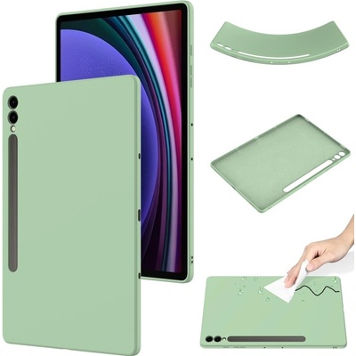 Vsetkonamobil 66612 RUBBER Ochranný kryt pre Samsung Galaxy Tab S9 FE+ / S9+ / S10+ zelený