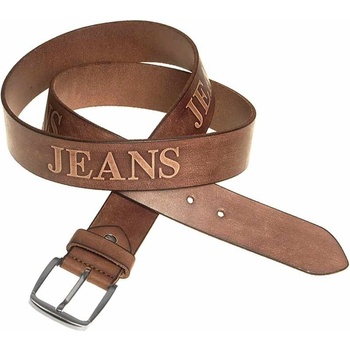 Kožený opasok JEANS bledohnedý