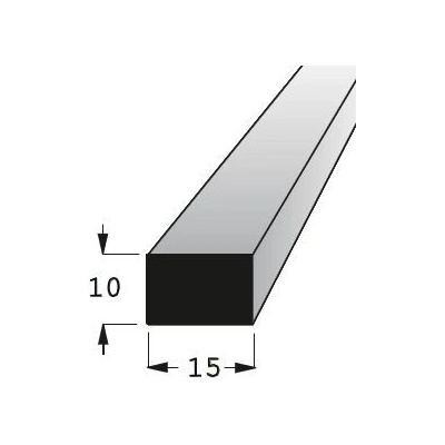 Hranolek buk 15x10mm, délka 90cm
