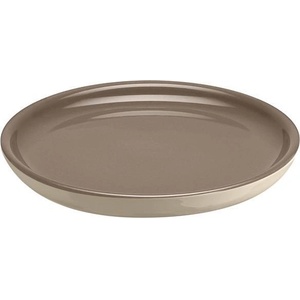 Emile henry (Франция) Керамична чиния emile henry dessert plate десертна - цвят сиво-бежово и екрю (eh 8918-g9)
