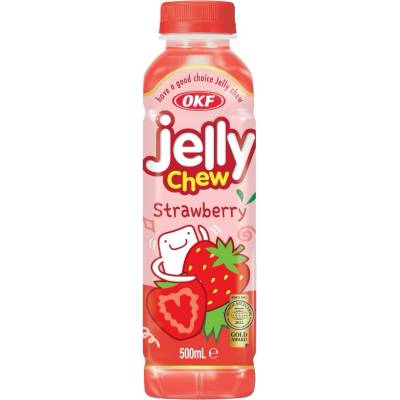 OKF Jelly Chew Strawberry Drink 500 ml