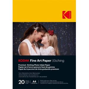 Kodak Фотохартия KODAK Fine Art - ефект на офорт, 210g, A4, 21x29, 7cm, 20бр. KO-9891198 (KO-9891198)