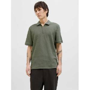 JACK & JONES Тениска jjeaustin zip polo ss noos (122791774777075)