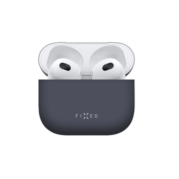 FIXED Калъф FIXED Silky съвместим с Apple Airpods, Ултратънък, Силиконов, Син (FIXSIL-816-BL) (FIXSIL-816-BL)