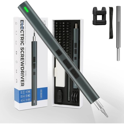 UF Tools Uf-tools акумулаторна електрическа отвертка 57 в 1, сребриста, usb-c (ks-882037-1)