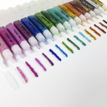 Image 1 of kidea - Брокатно лепило 18 цв. по 6 мл 79452