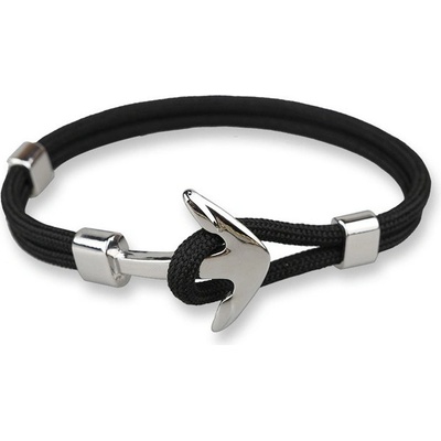 Naky s kotvou a lankem černá 5075