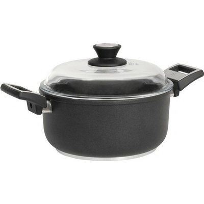 Titanový hrnec s poklicí 28 cm SKK s diamantovým povrchem – hluboký 12 cm