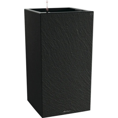 Lechuza Canto Slatestone plastový kvetinový stĺp 40 x 40 x 75,8 cm grafitovo čierny