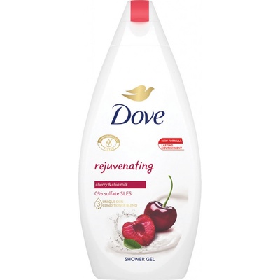Dove Rejuvenating krémový sprchový gél Cherry & Chia Milk 450 ml