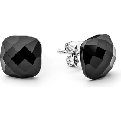 Gaura Pearls stříbrné s onyxem Caitlin MS20450E Černá