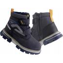 Linshi dětské kozačky z nubuku modré