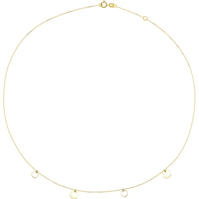 Cutie Jewellery Elegantný minimalistický náhrdelník zo žltého zlata Z0100-40-X-1