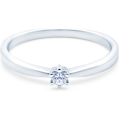 SAVICKI Годежен пръстен Solitaire: бяло злато. диамант