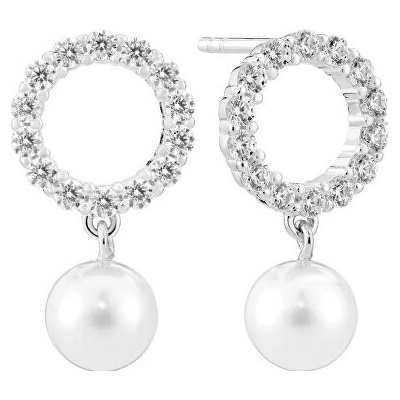 Sif Jakobs Půvabné strieborné náušnice s perlami Biella SJ-E2430-PCZ
