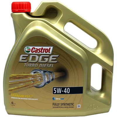 Castrol Edge Turbo Diesel 5W-40 4 l – Zboží Mobilmania