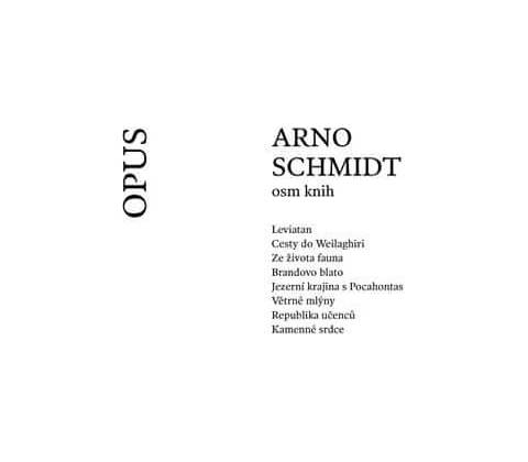 Osm knih - Arno Schmidt