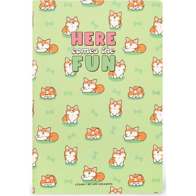 Legami Zápisník Lined Notebook Quaderno Medium Corgi