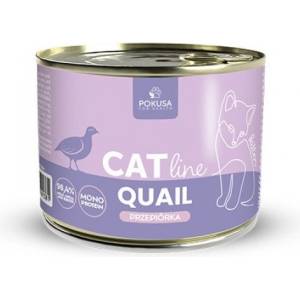POKUSA CatLine 100% пъдпъдъци, консерва за котки, БЕЗ ЗЪРНО, моно протеин, 200 гр - Полша
