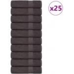 vidaXL Кърпи за душ FROGN 25 бр. Антрацит 70x140 см 360 г/м2 (136688)