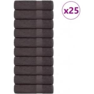 vidaXL Кърпи за душ FROGN 25 бр. Антрацит 70x140 см 360 г/м2 (136688)