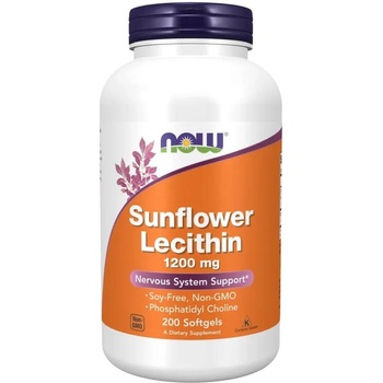 NOW Sunflower Lecithin, 1200 mg, 200 гел капсули, Now
