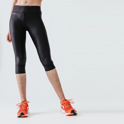 Kalenji Dámske krátke bežecké legíny Run 100 čierne