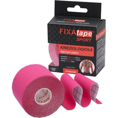 FIXAtape Sport Standard tejpovacia páska ružová 1 kus 5 cm x 5 m