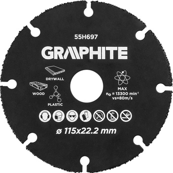 Graphite Kotouč řezný 115 x 22 mm 55H697