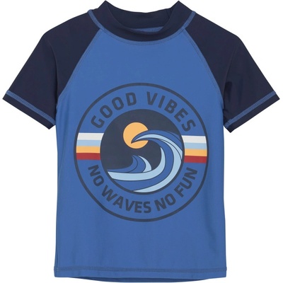 Color Kids-T-shirt W. Print-7552-Delft modrá