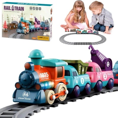 CAB Toys Dětská souprava elektrického vláčku Rail Train